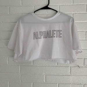 Alphalete crop top white